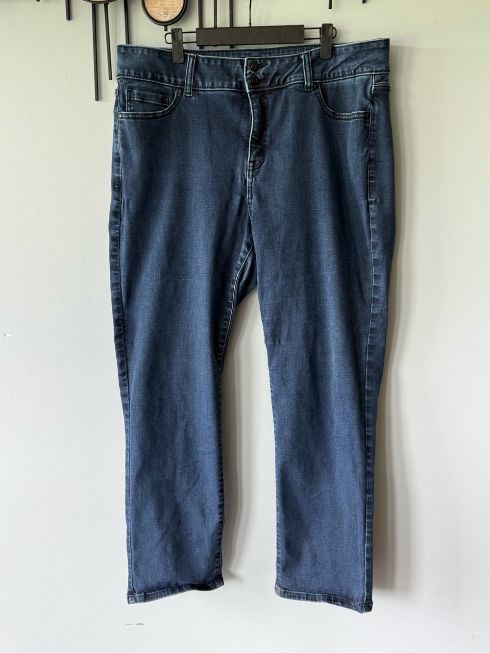 Lane Bryant Dark Indigo High-Rise Straight Jeans Size 18